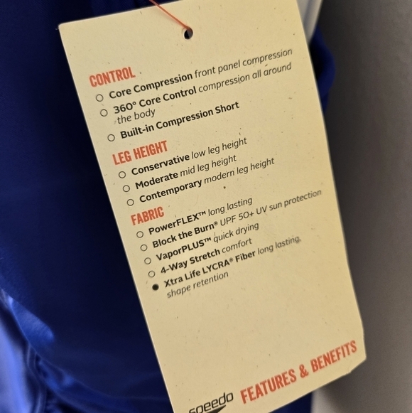 Speedo Shirred Racerback Tankini Swim Top Bora Bora Blue 14 - Picture 8 of 10